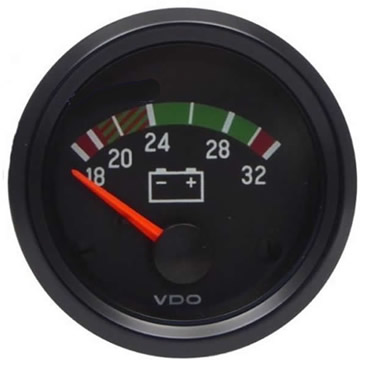 VDO Voltmeter 18-32V gauges